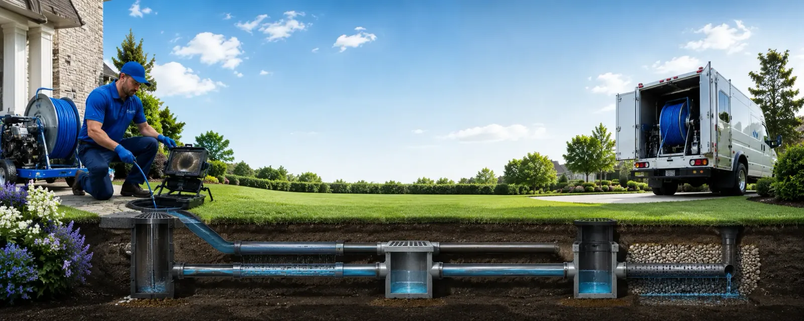 Outdoor drain cleaning information for Lanse, PA